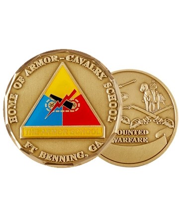US Army Fort Benning Armor School Challenge Coin - Sta-Brite Insignia INC.