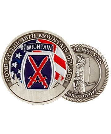 US Army Fort Drum 10th Mountain Challenge Coin - Sta-Brite Insignia INC.