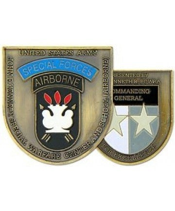 US Army JFK Special Warfare Challenge Coin - Sta-Brite Insignia INC.