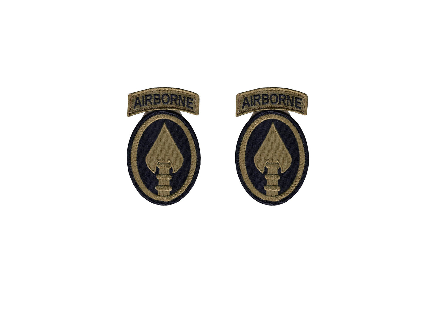 U.S. Special Operations Command (USSOCOM) OCP Patch with Hook Fastener and Airborne Tab (pair)